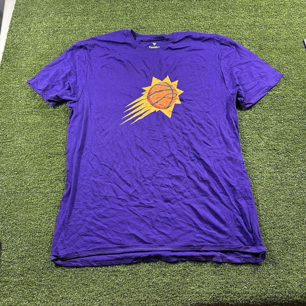 Phoenix Suns Fanatics Men's XL Purple Logo T-Shirt NWOT NBA